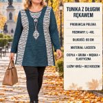 Tuniki Damskie Polskie_ size l-4xl_ paczka 5szt 1 kolor 1751944