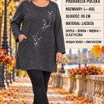 Tuniki Damskie Polskie_ size l-4xl_ paczka 5szt 1 kolor 1751948