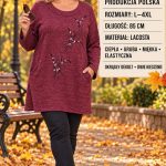 Tuniki Damskie Polskie_ size l-4xl_ paczka 5szt 1 kolor 1751949