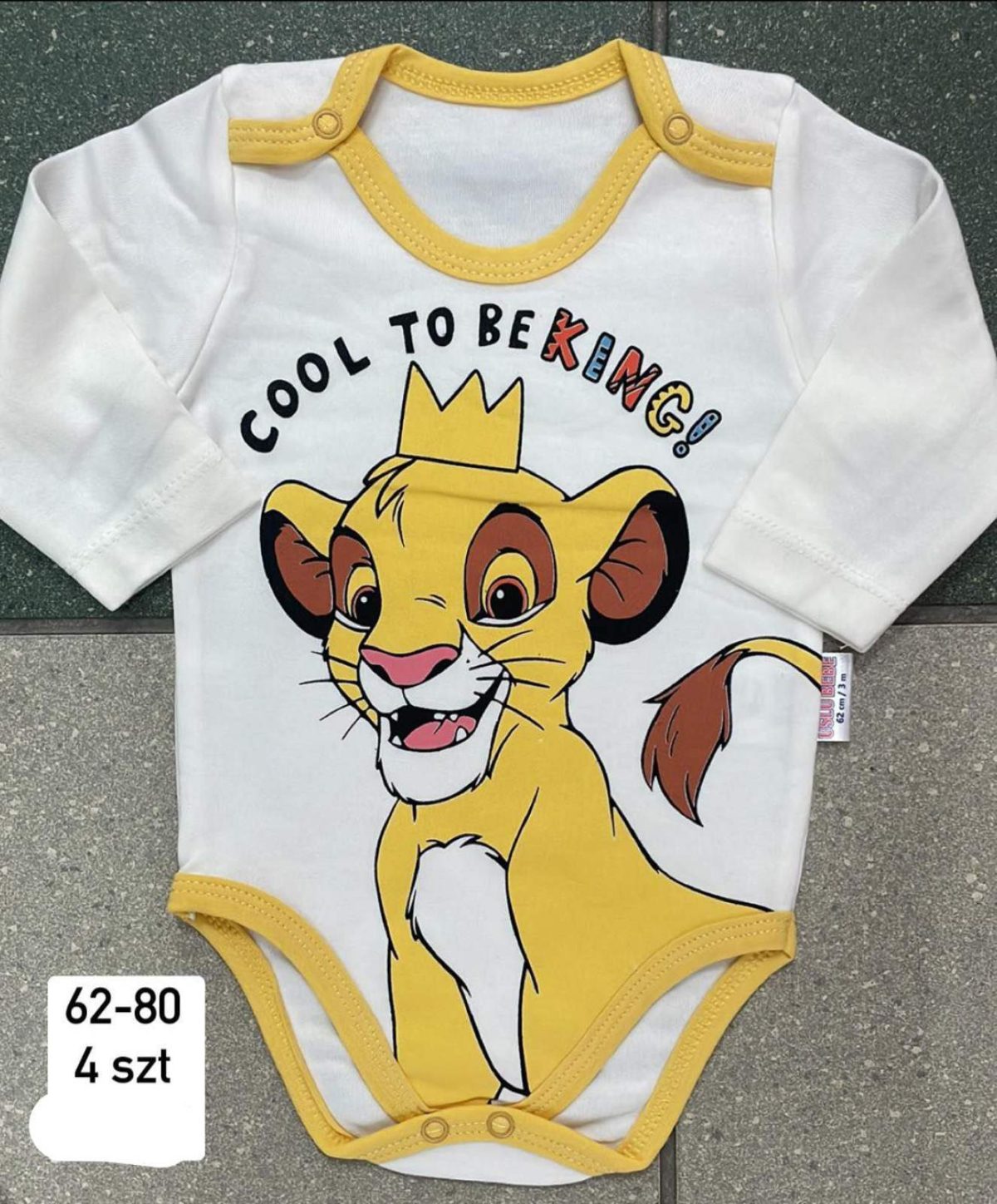 Body DZIECIĘCA size 62-80_ paczka 4szt _1 kolor 1751951