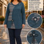 Bluzki Damskie Polskie_ size m-3xl_ paczka 5szt 1 kolor 1751758