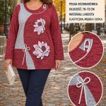 Bluzki Damskie Polskie_ size m-3xl_ paczka 5szt 1 kolor 1751764