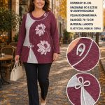 Bluzki Damskie Polskie_ size m-3xl_ paczka 5szt 1 kolor 1751765