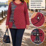 Bluzki Damskie Polskie_ size m-3xl_ paczka 5szt 1 kolor 1751766
