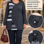 Bluzki Damskie Polskie_ size m-3xl_ paczka 5szt 1 kolor 1751769
