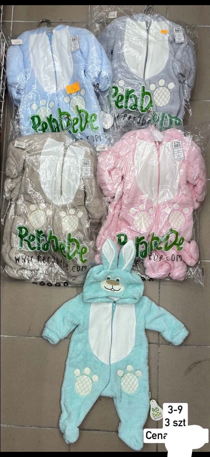 Body DZIECIĘCA size 3-9 m_ paczka 6szt _1 kolor 1751963