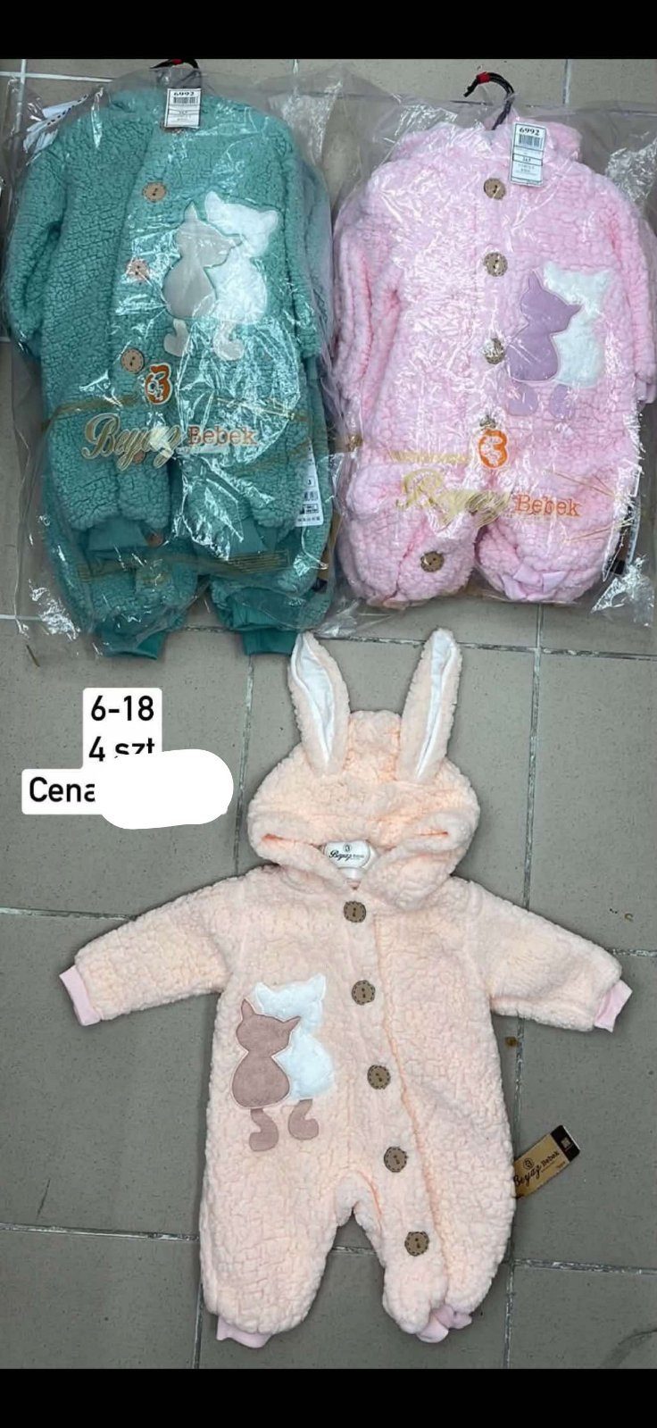 Body DZIECIĘCA size 6-18 m_ paczka 4szt _1 kolor 1751965