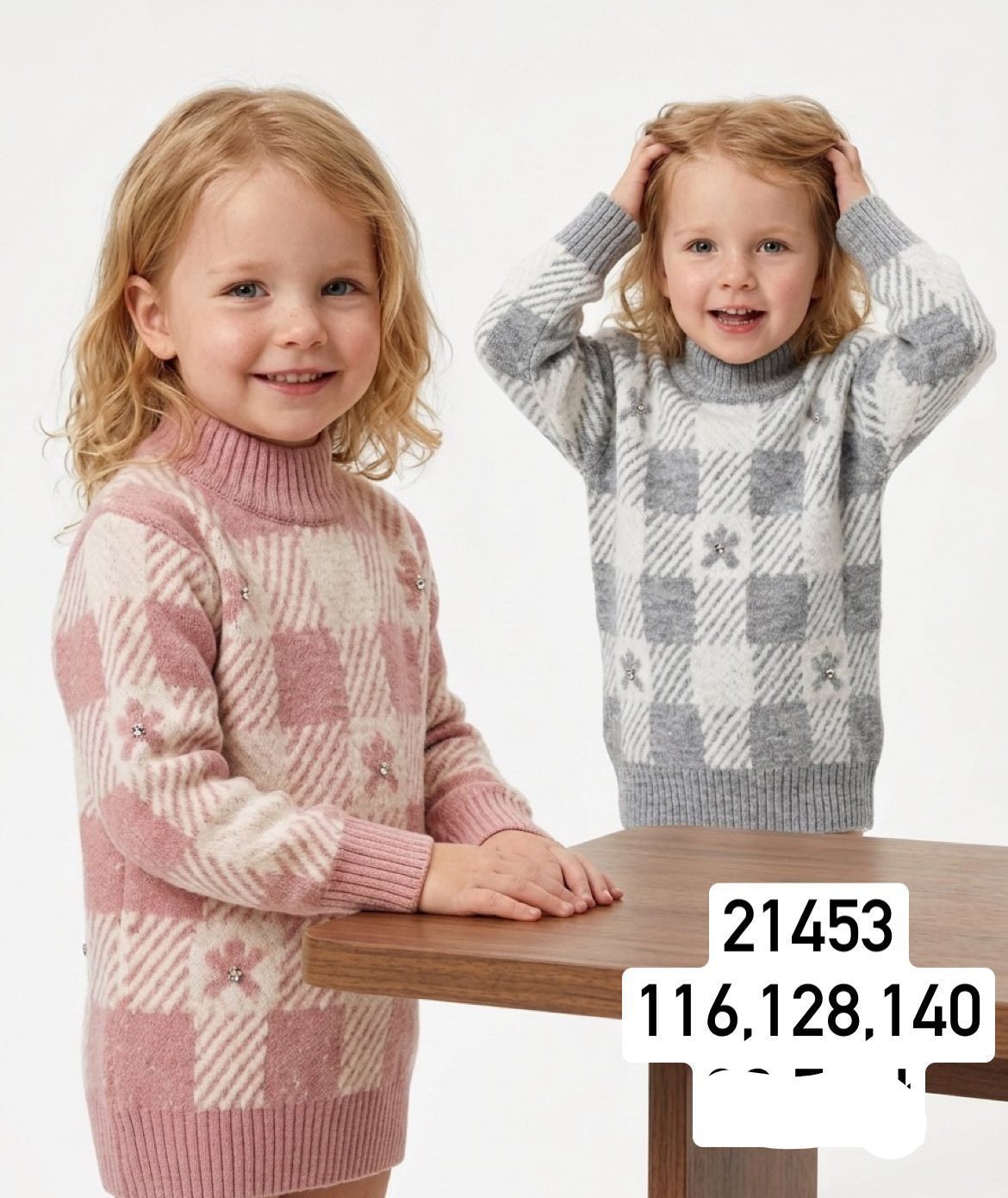 Swetry DZIECIĘCA size 116-140_ paczka 6szt _1 kolor 1751968