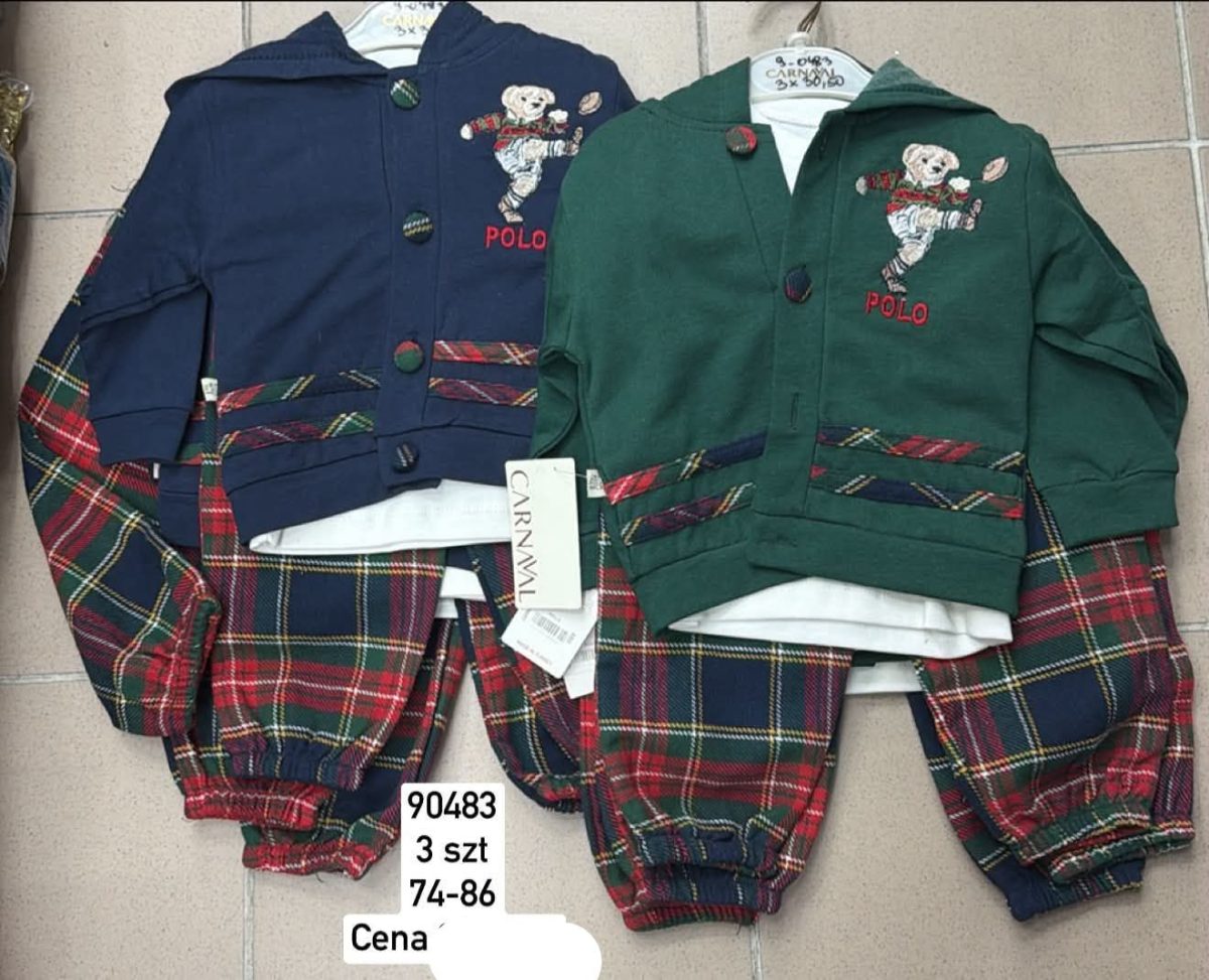 Komplety DZIECIĘCA size 74-86_ paczka 6szt _1 kolor 1751974