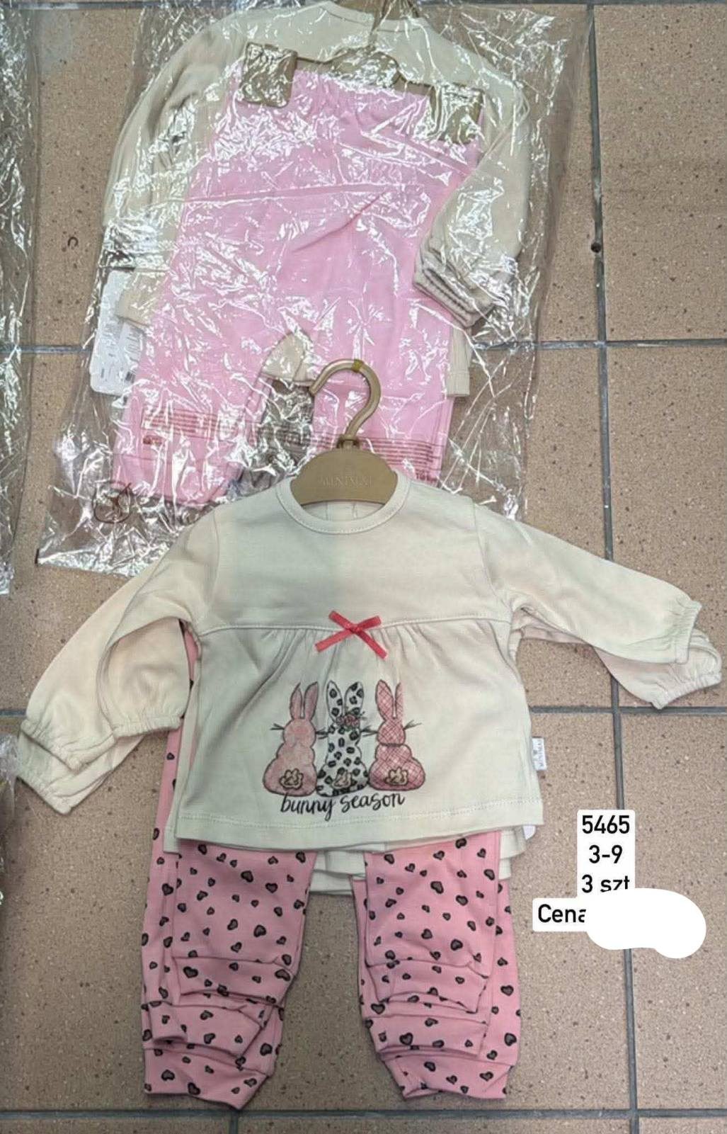 Komplety DZIECIĘCA size3-9 m_ paczka 6szt _1 kolor 1751979