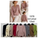 Swetry Damskie_ size m-2xl_ paczka 12szt mix kolor 1716372