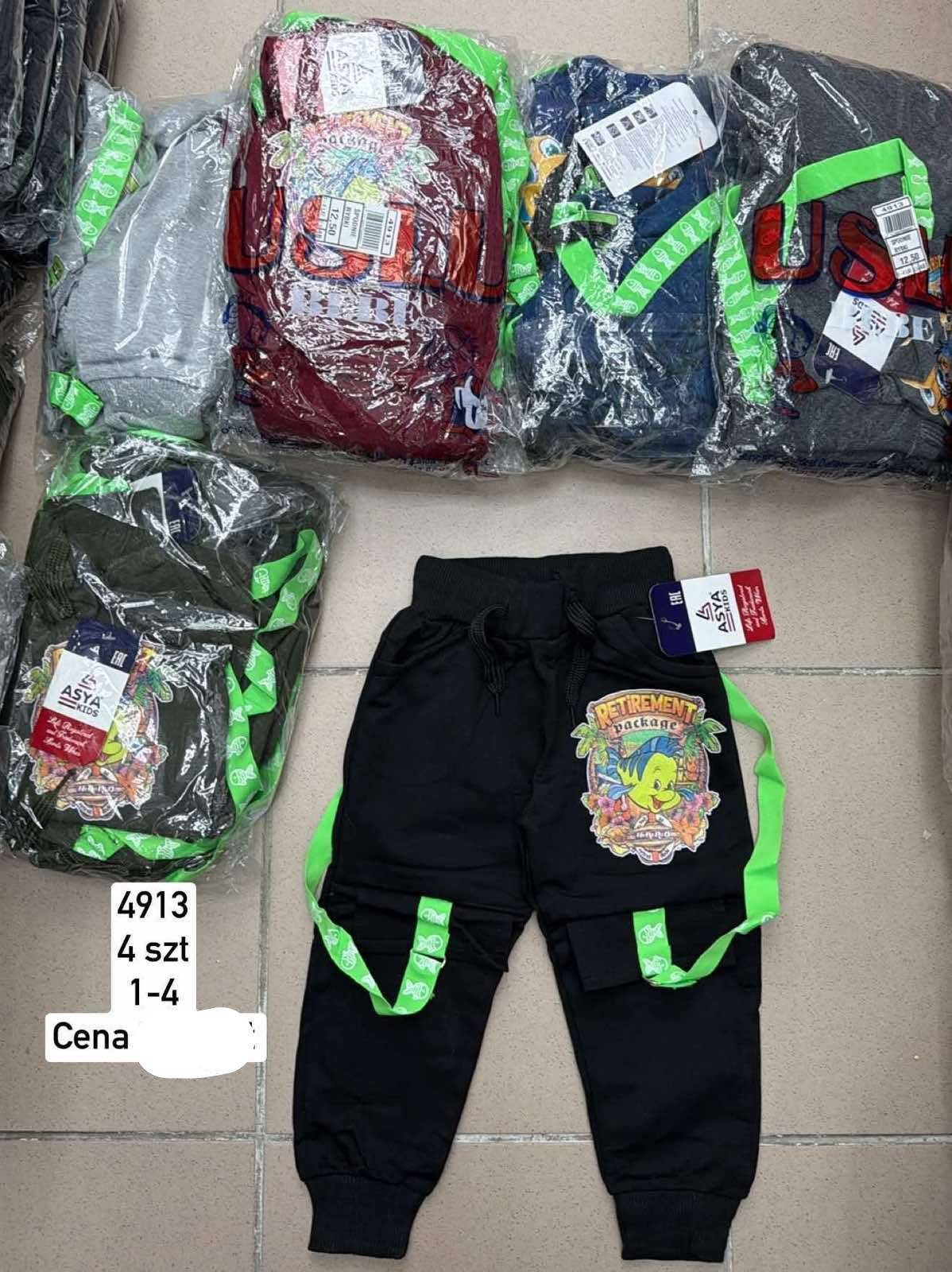 Spodnie DZIECIĘCA size 1-4 lat_ paczka 4szt _1 kolor 1716455