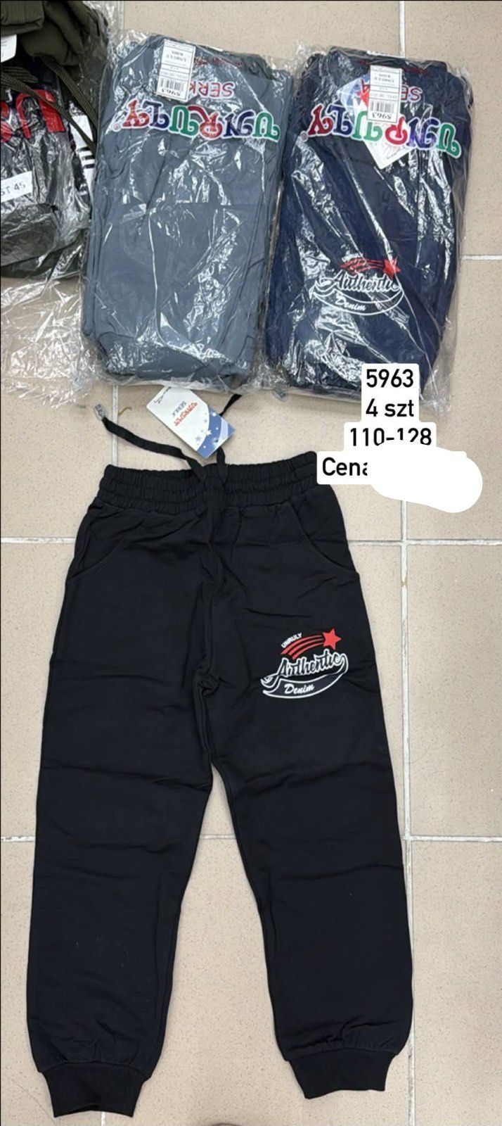 Spodnie DZIECIĘCA size 110-128_ paczka 4szt _1 kolor 1716459