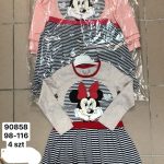 Sukienki DZIECIĘCA size 92-116_ paczka 4szt _1 kolor 1716466