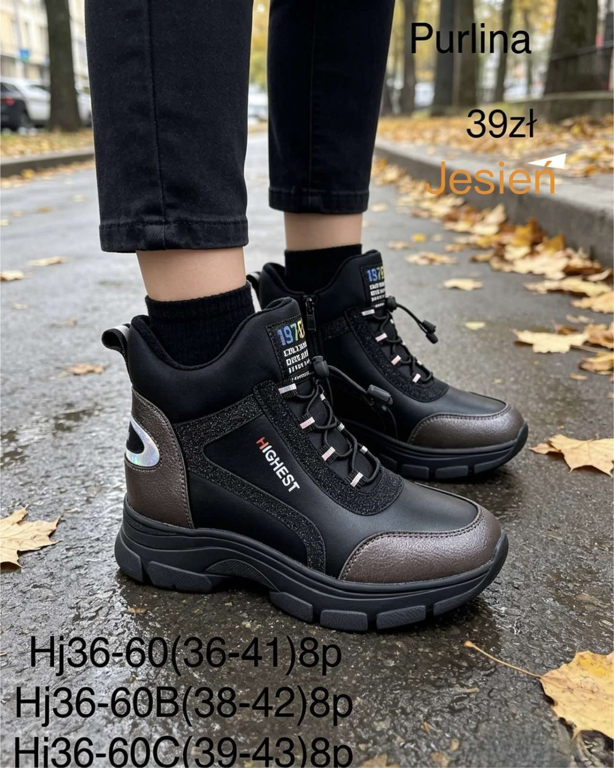 Buty Botki DAMSKIE (39-43_8par) 9162858