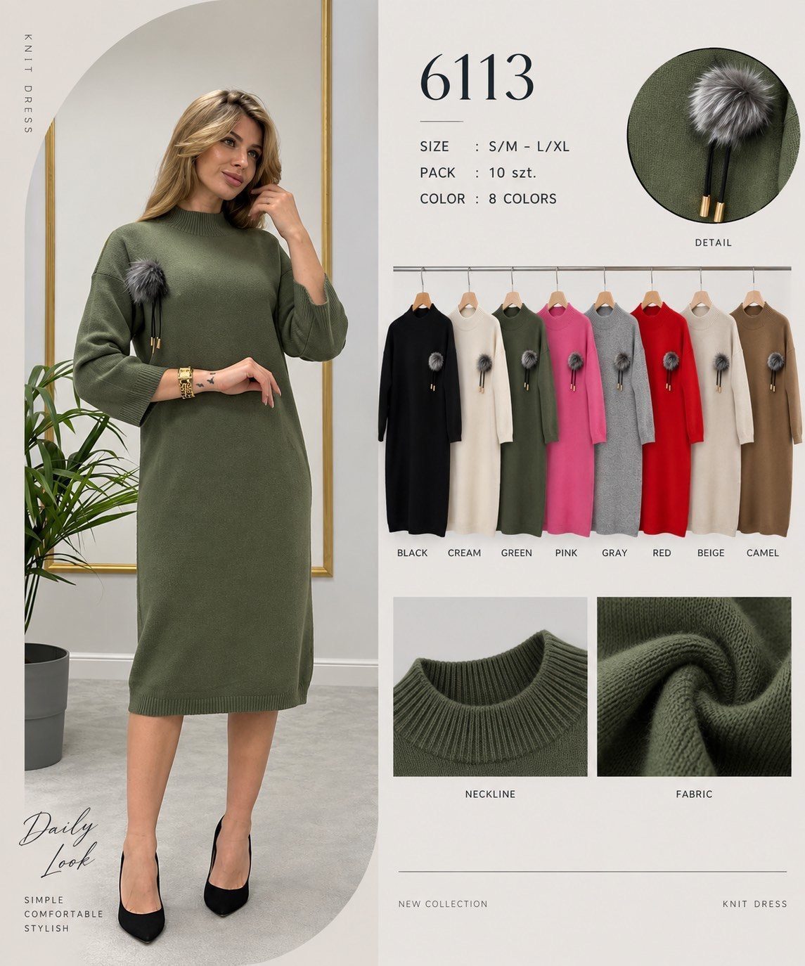 Sukienki Damskie_ size s-xl_ paczka 10szt mix kolor 8036052