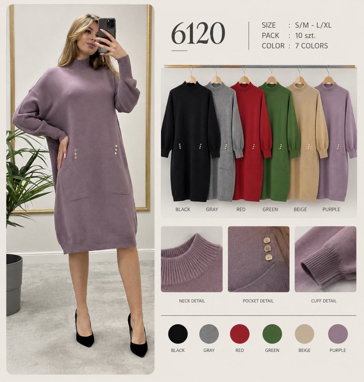 Sukienki Damskie_ size s-xl_ paczka 10szt mix kolor 8036056