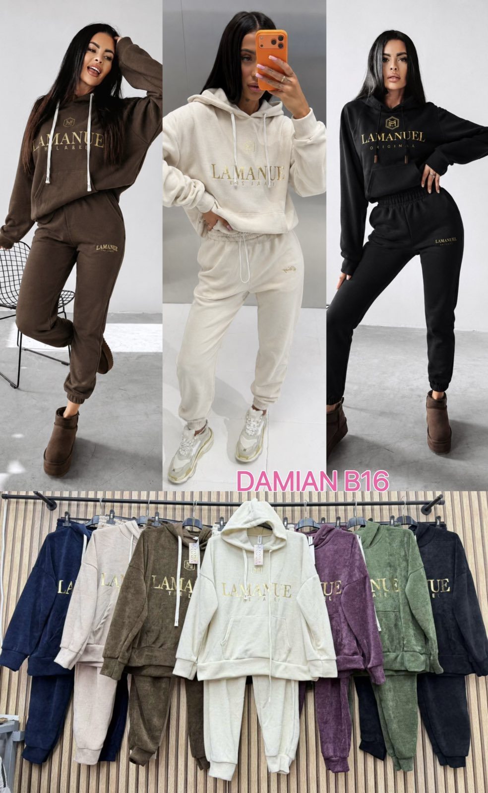 Komplety DAMSKA WŁOSKA_size uni_paczka 6 szt_mixkolor 8036186