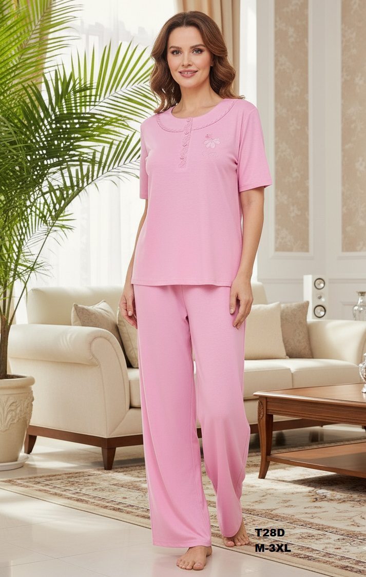 Piżamy DAMSKA TURECKA_size m-3xl_paczka 10 szt_mixkolor 8036380