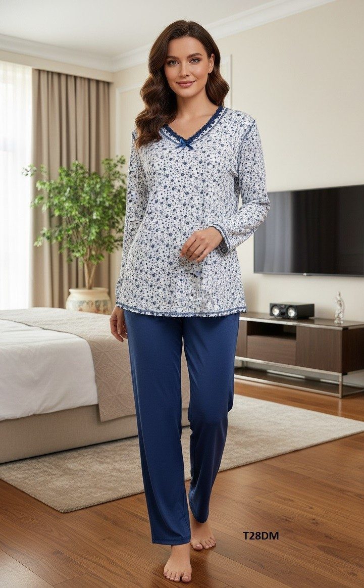 Piżamy DAMSKA TURECKA_size m-3xl_paczka 10 szt_mixkolor 8036396