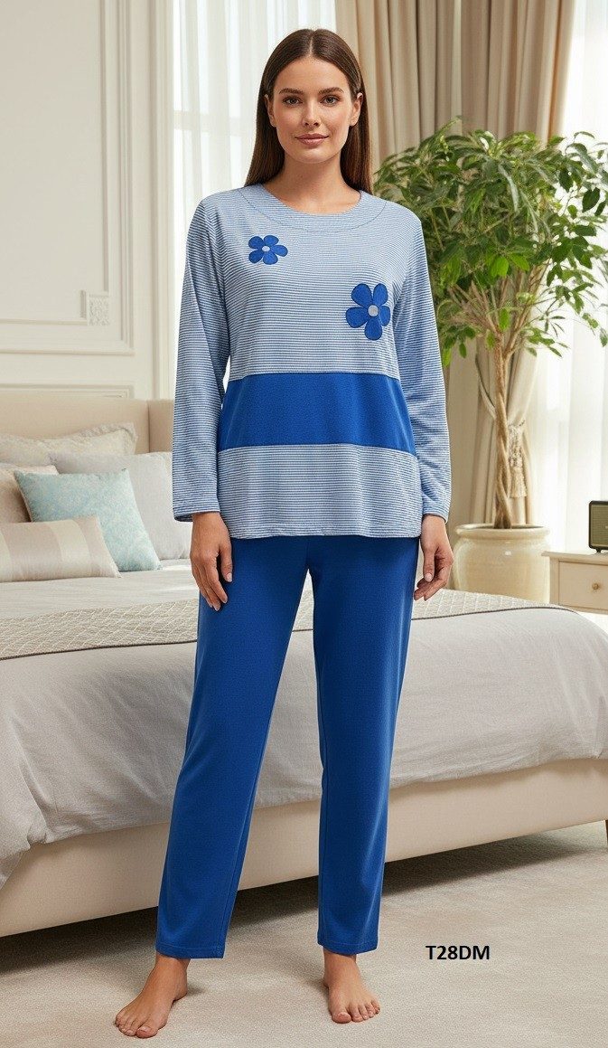 Piżamy DAMSKA TURECKA_size m-3xl_paczka 10 szt_mixkolor 8036397