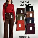 Spodnie Damskie _size 2-6xl_paczka 12szt_mix kolor 8036655