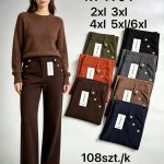 Spodnie Damskie _size 2-6xl_paczka 12szt_mix kolor 8036657
