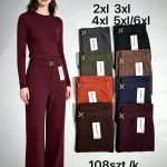 Spodnie Damskie _size 2-6xl_paczka 12szt_mix kolor 8036659