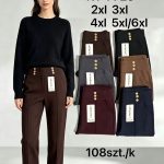 Spodnie Damskie _size 2-6xl_paczka 12szt_mix kolor 8036671