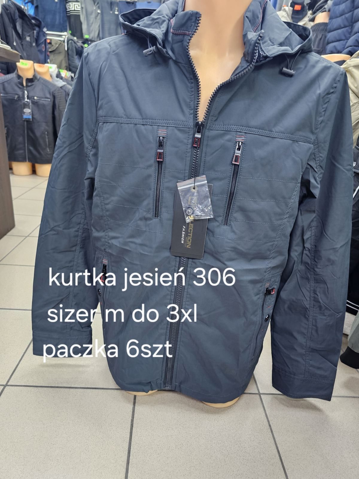 Kurtki MĘSKA_size m-3xl_paczka 6 szt_1kolor 8036677