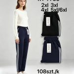 Spodnie Damskie _size 2-6xl_paczka 12szt_mix kolor 7255523