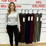 Spodnie Damskie _size 2-6xl_paczka 12szt_mix kolor 7255586