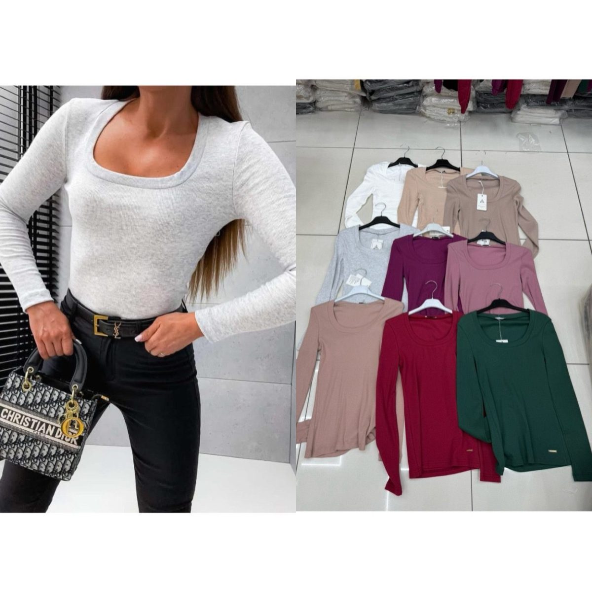Bluzki Damskie Tureckie_ Size uni_ paczka 6szt_MIX kolor 7256000