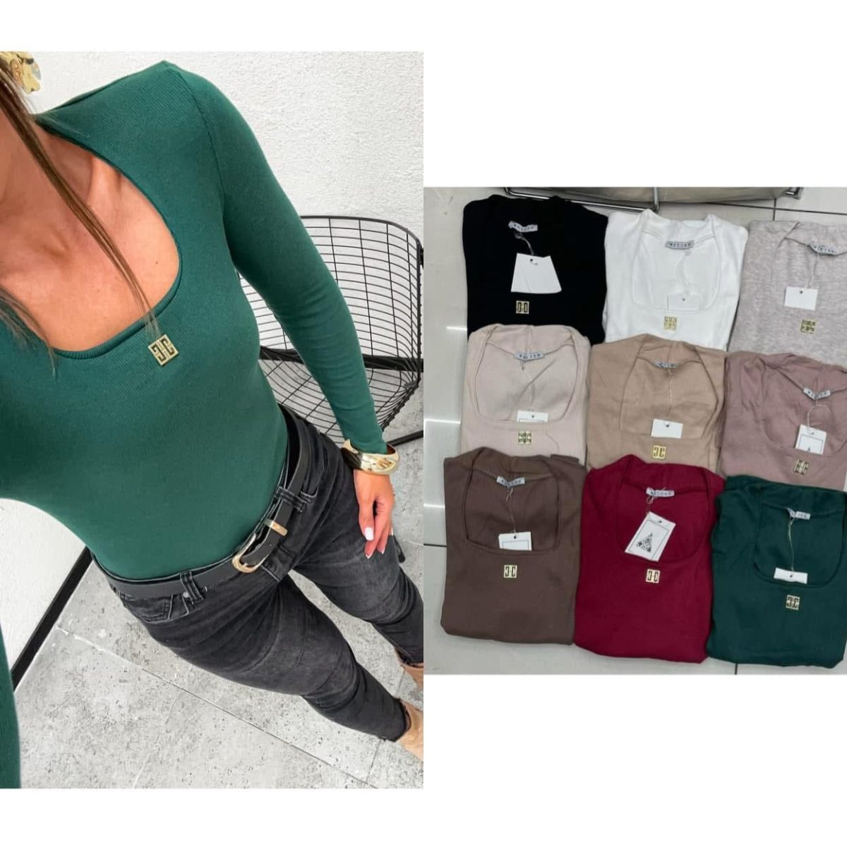 Bluzki Damskie Tureckie_ Size uni_ paczka 6szt_MIX kolor 7256001