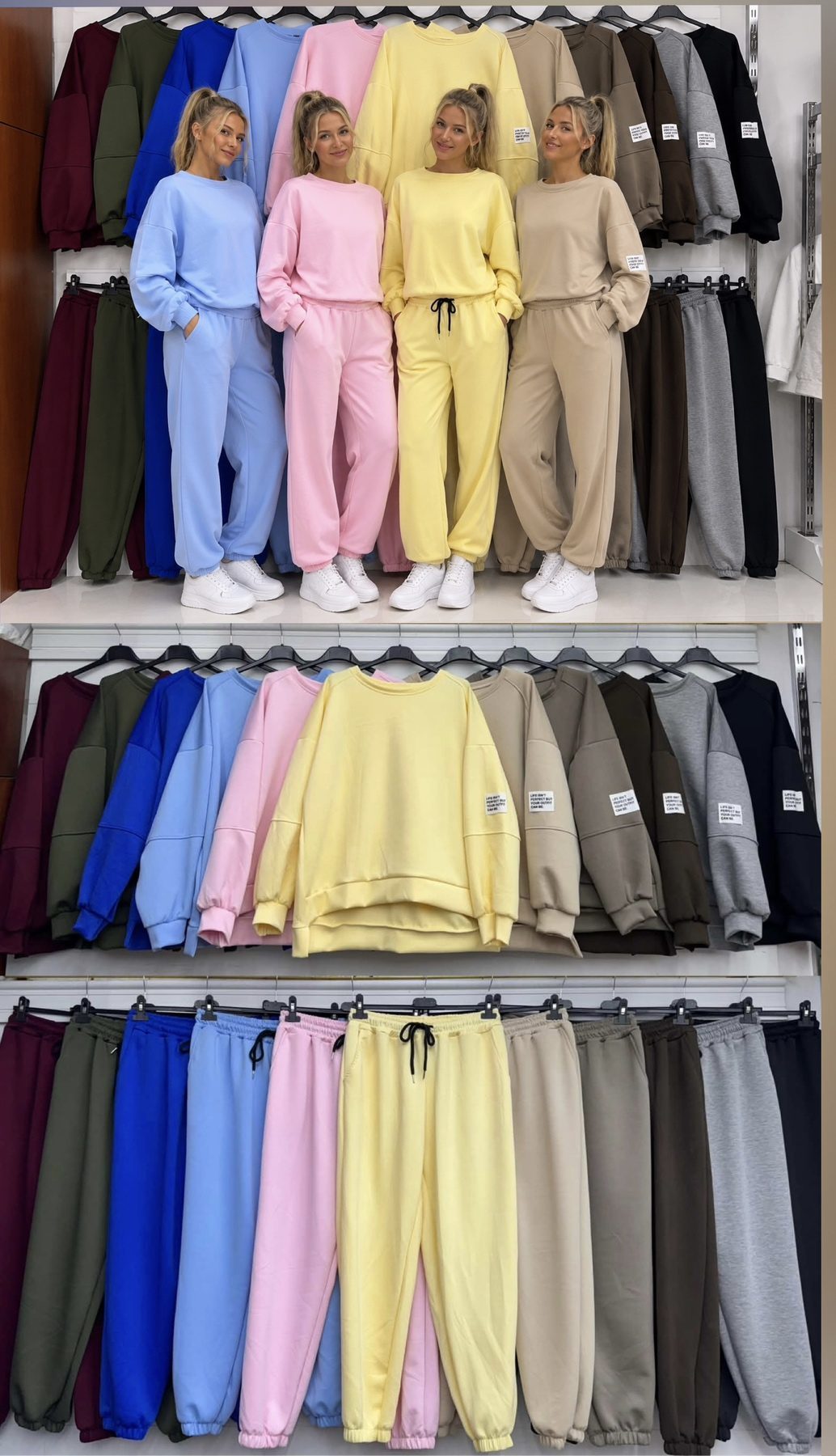 Komplety Damskie wloskie _size uni_ paczka 6szt_ mix kolor 7256032