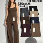 Spodnie Damskie _size 2-6xl_paczka 12szt_mix kolor 7256044