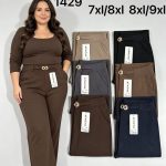Spodnie Damskie _size 6-9xl_paczka 12szt_mix kolor 7256052