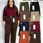 Spodnie Damskie _size 7-11xl_paczka 12szt_mix kolor 5396589