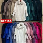 Futro Damskie wloskie _size uni paczka 6szt_ mix kolor 5396674