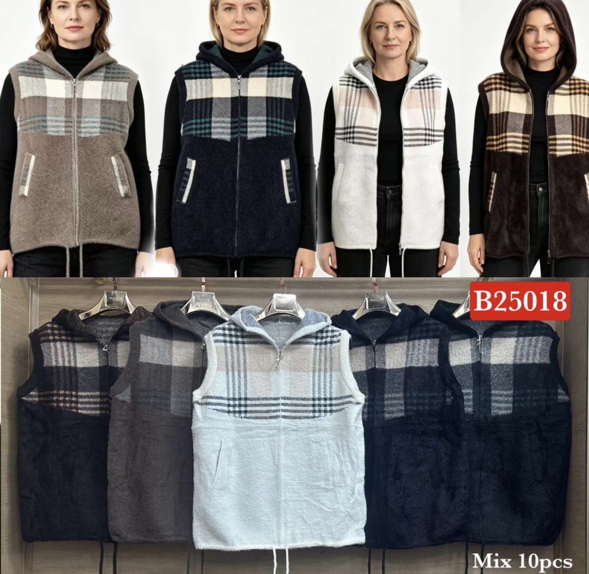 Kamizelki Damskie wloskie _size uni paczka 10szt_ mix kolor 5396683