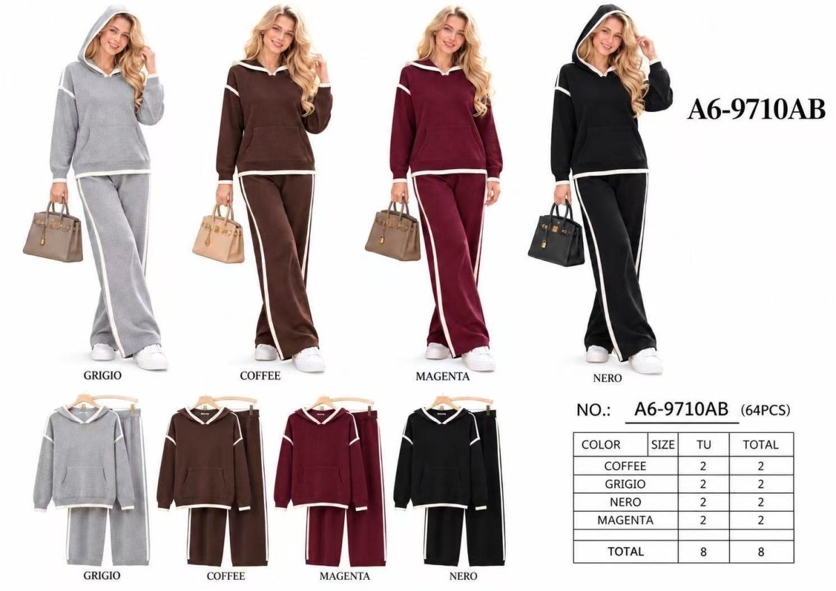 Komplety Damskie wloskie _size uni_ paczka 8szt_ mix kolor 5396825