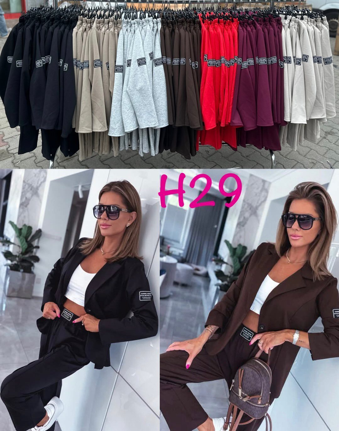 Komplety Damskie wloskie _size uni_ paczka 6szt_ mix kolor 5396883