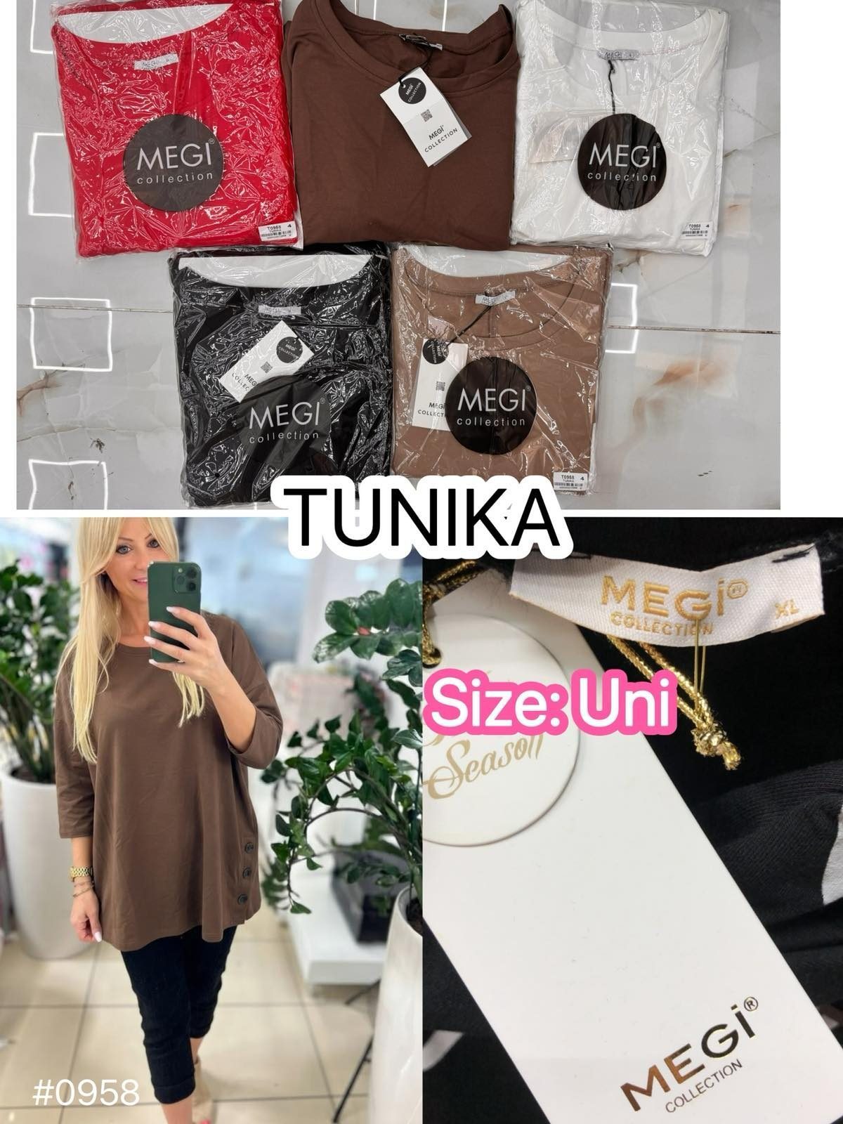 Tuniki Damskie Tureckie _size uni_ paczka 6szt_ mix kolor 5397045