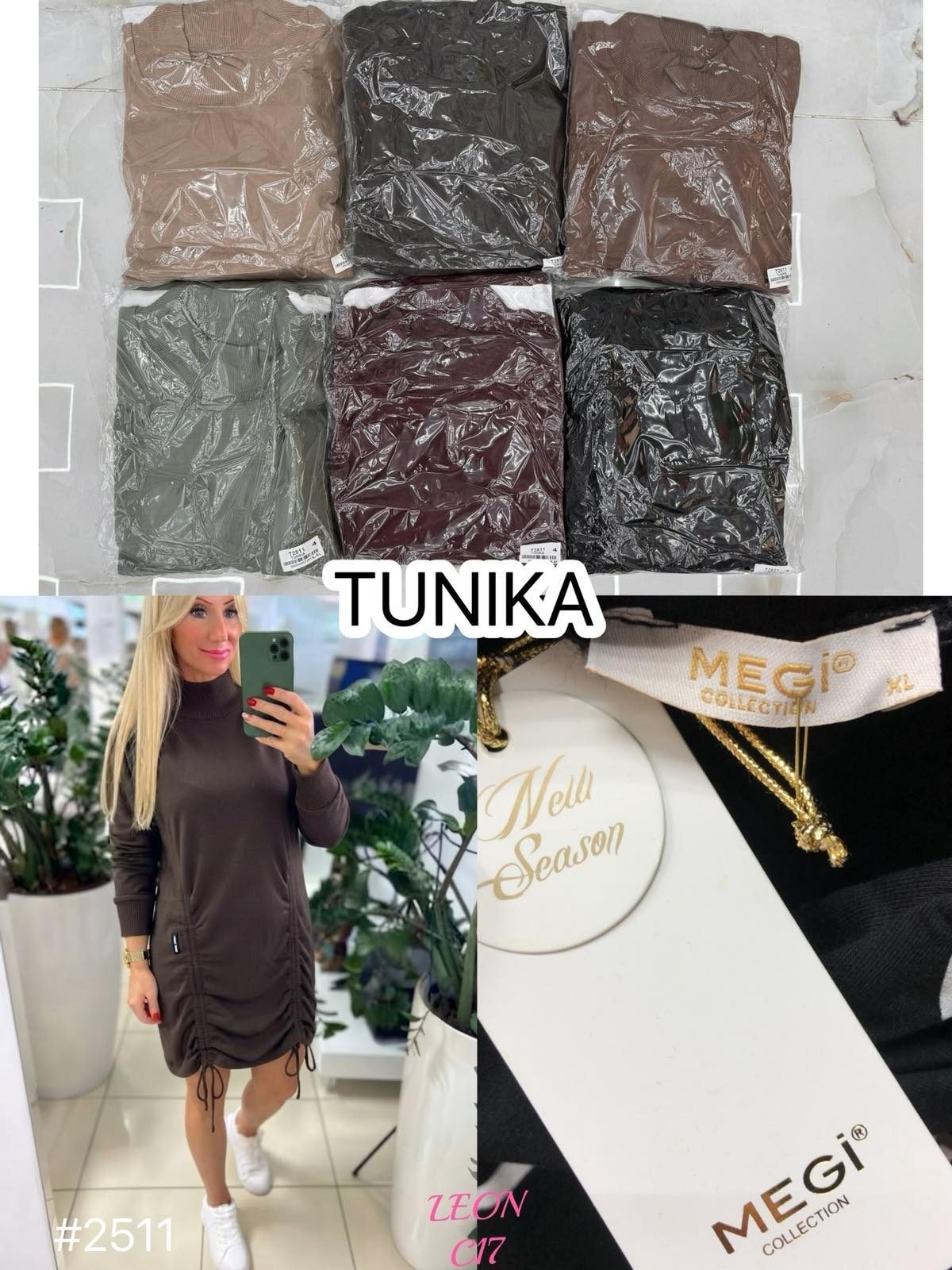 Tuniki Damskie Tureckie _size uni_ paczka 6szt_ mix kolor 5397049