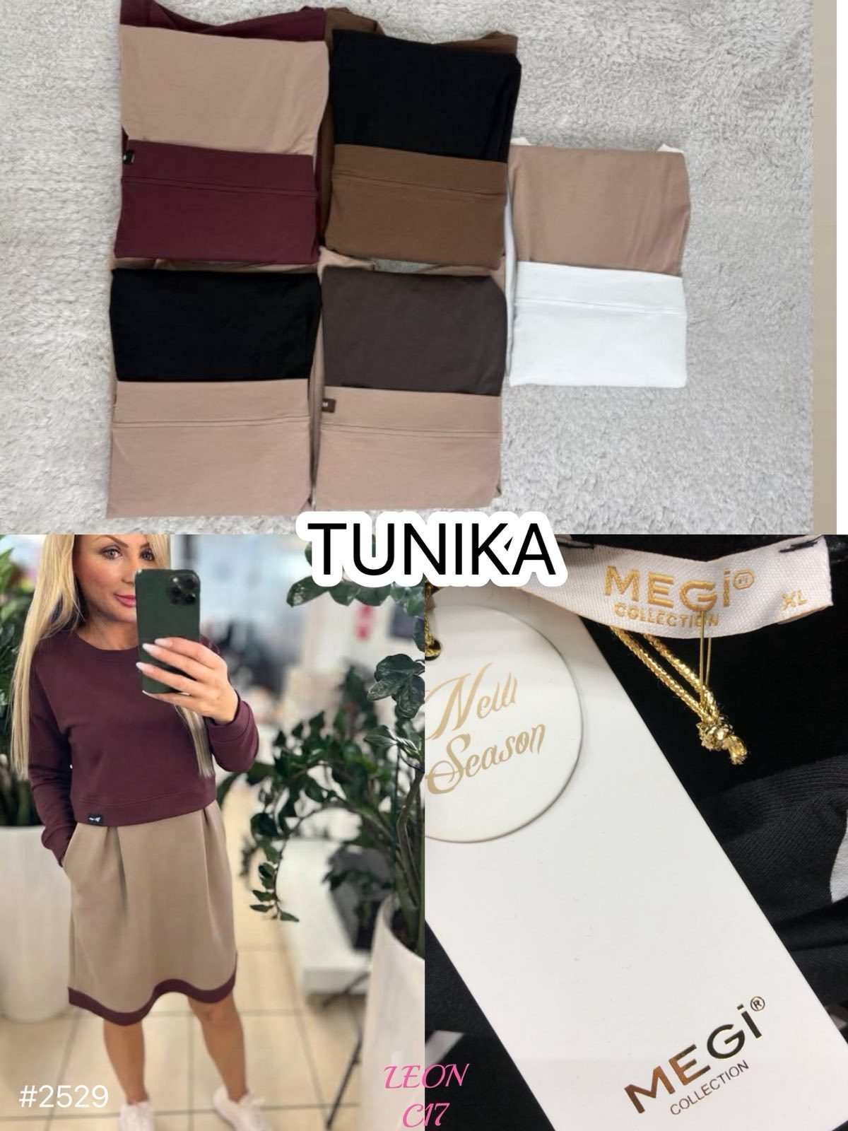 Tuniki Damskie Tureckie _size uni_ paczka 6szt_ mix kolor 5397052