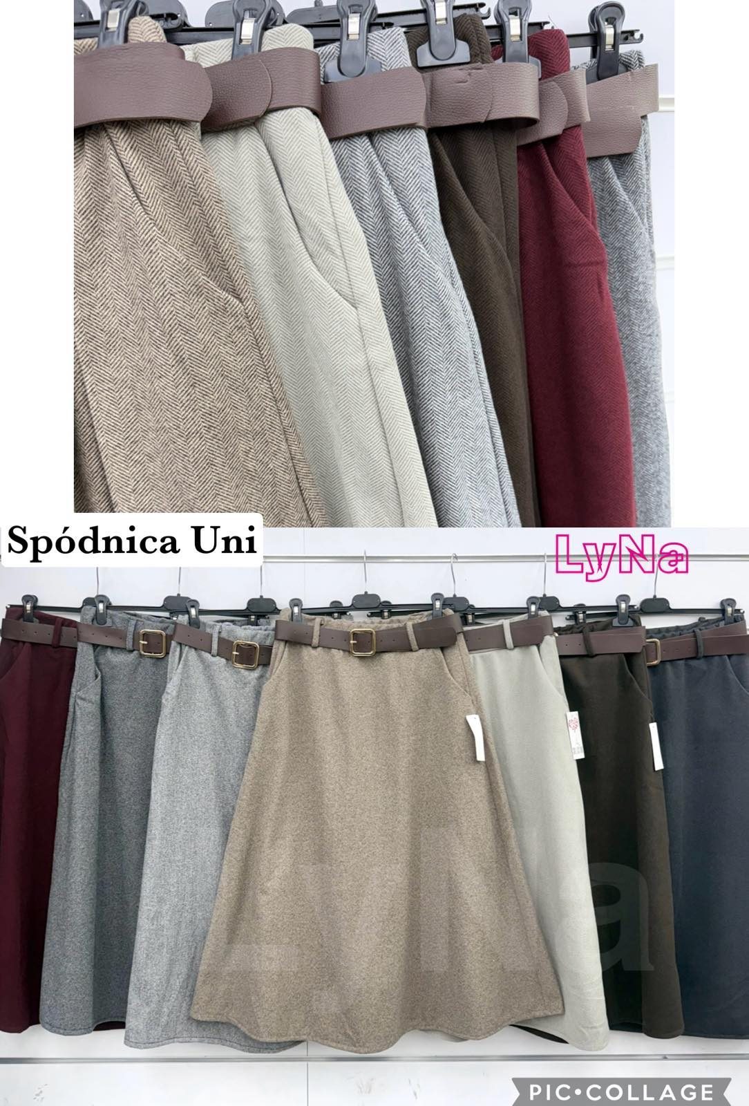Spódnica długa Damskie wloskie _size uni paczka 6szt_ mix kolor 5397058