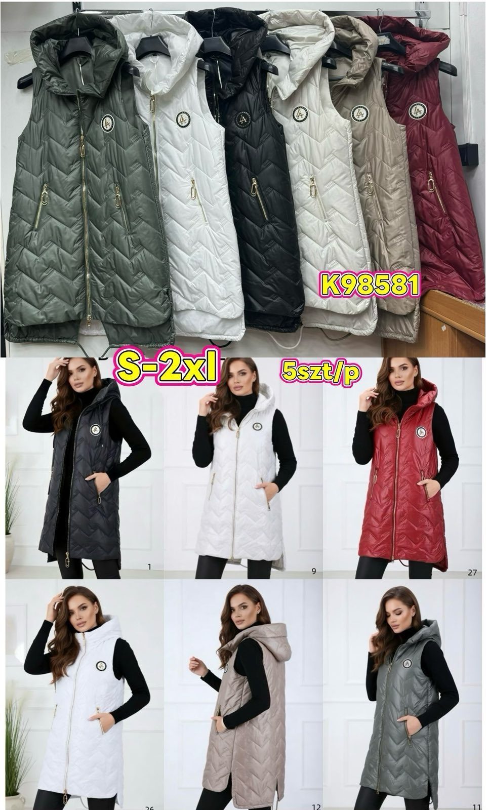 Kamizelki Damskie Size s-2xl_ paczka 5szt_1kolor 5397442