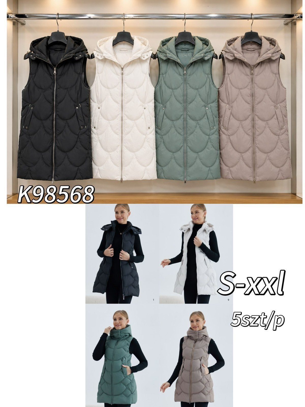 Kamizelki Damskie Size s-2xl_ paczka 5szt_1kolor 5397447