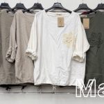Bluzki Damskie wloskie _size uni paczka 6szt_ mix kolor 5397475