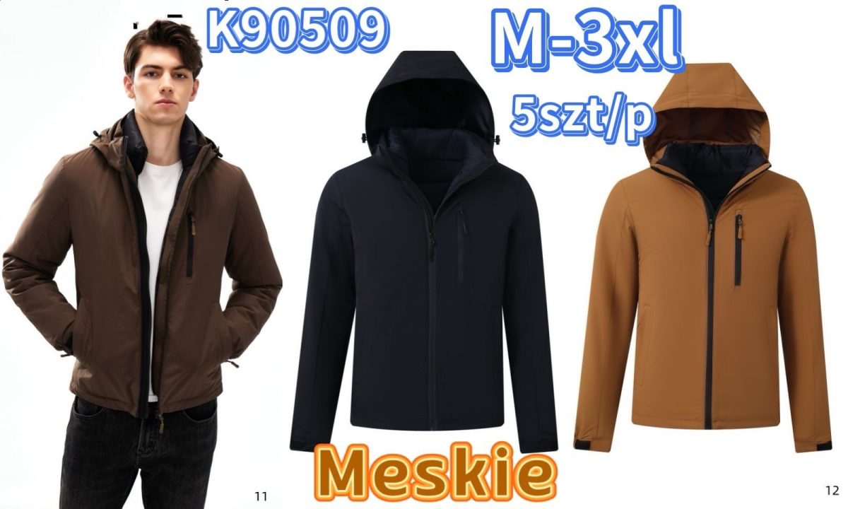 Kurtki MĘSKA_ Size m-3xl_ paczka 5szt_1kolor 8605603